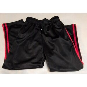 Resinta Track Pants Mens XS Black Red Stripe Athletic Joggers Excellent